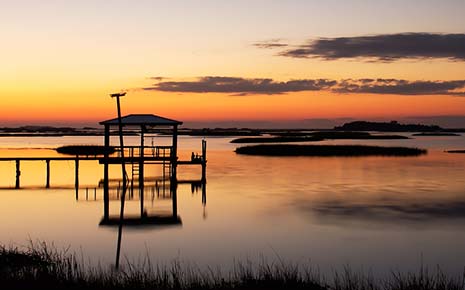 cedar key sunset and doc